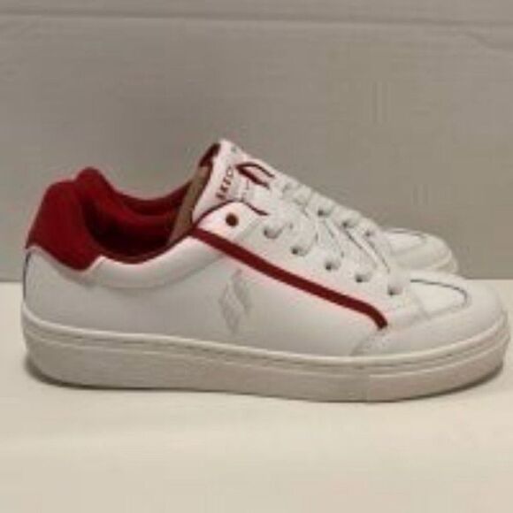 Skechers street sneaker air cooled, memory foam women’s shoes white/red Sz 5 - Picture 5 of 5
